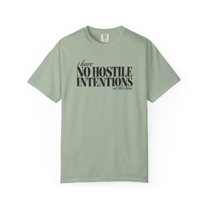 No Hostile Intentions tee