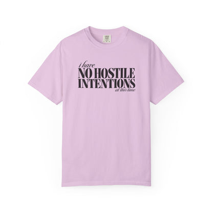 No Hostile Intentions tee