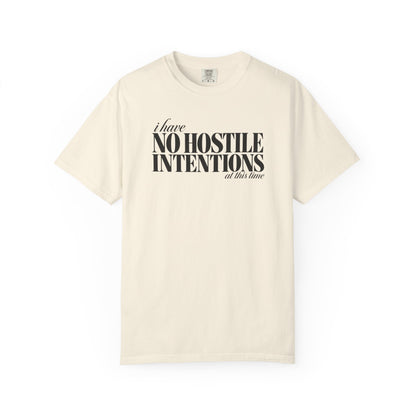 No Hostile Intentions tee