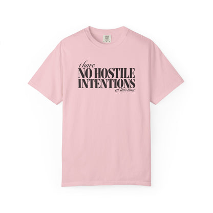 No Hostile Intentions tee