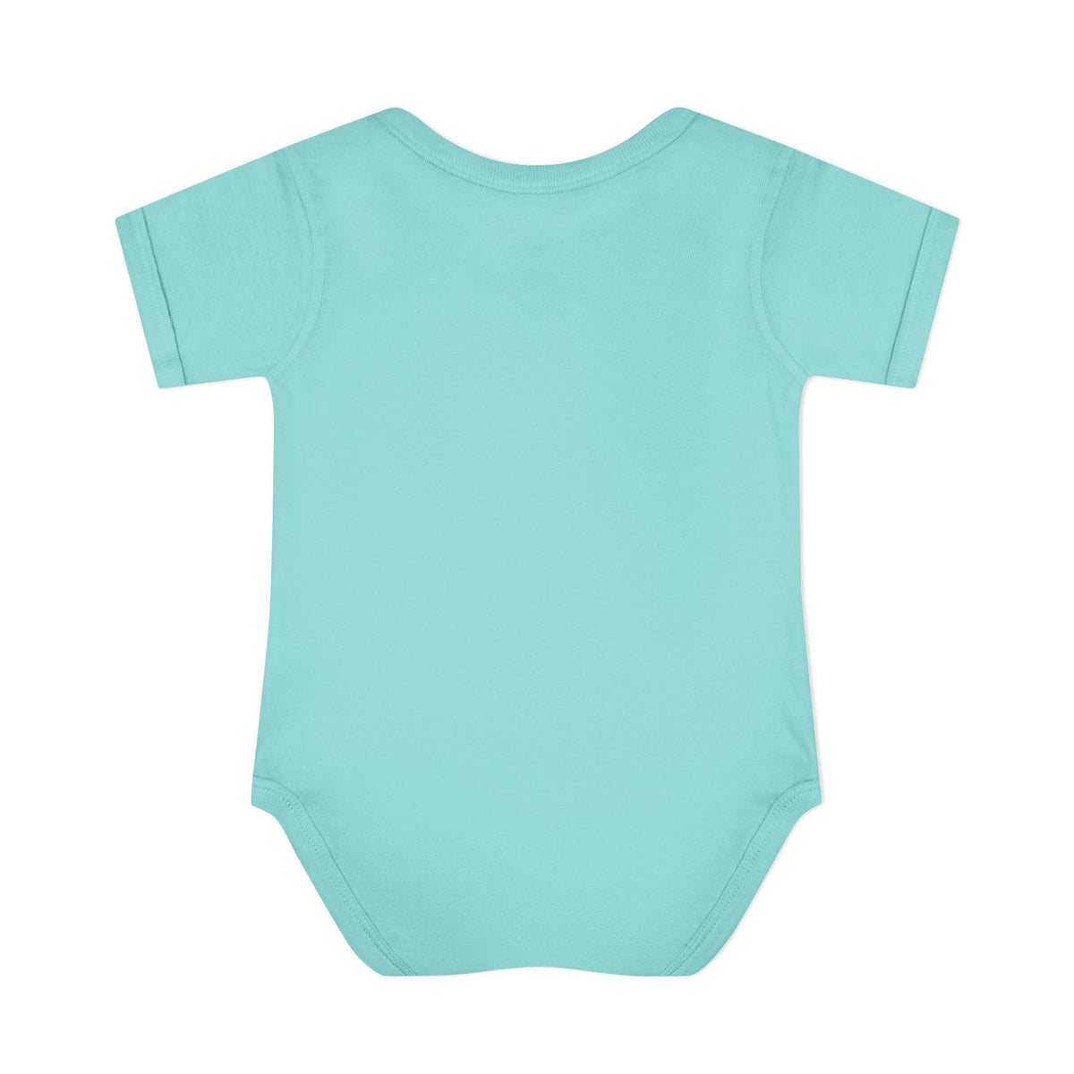 Chill Pretty as a Peach baby bodysuit, plain back view.